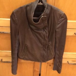 Andrew Mark brown leather jacket
